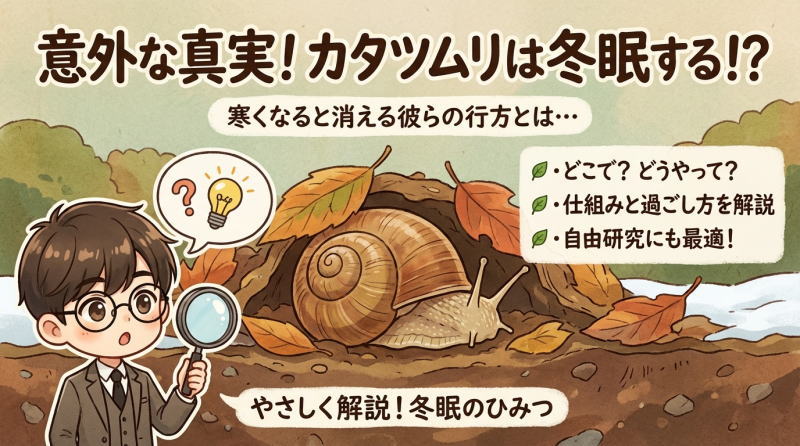 カタツムリの冬眠｜させる？させない？飼育下での正しい冬越し方法